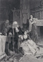 Illustration for The Pirate by Sir Walter Scott