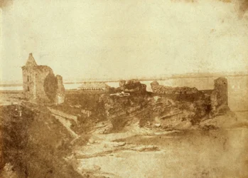 Print of St. Andrews Castle in Fife, Scotland. From J. Paul Getty Museum