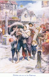 Christian Sets Out on His Pilgrimage, from The Pilgrims Progress