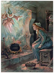 Cinderella and the Fairy Godmother, illustration from 