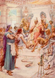 Moses and Aaron before Pharaoh