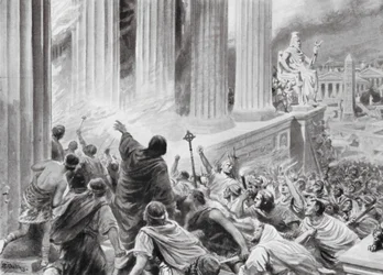 The Burning of the Library at Alexandria, 391 AD