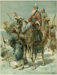 The wise men seeking Jesus