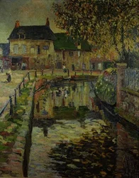 Canal through a Village