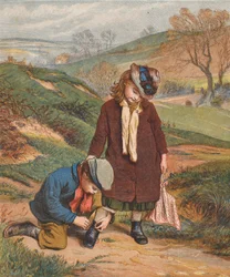 A Friend in Need, a Boy Tying Up a Girl