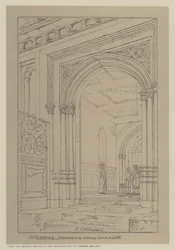 Entrance to the different Courts of Law, Guildhall, City of London