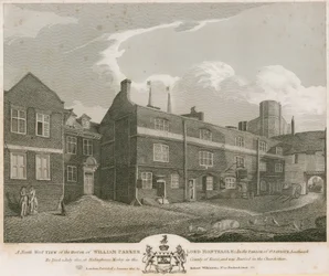 A North West View of the House of William Parker, Lord Monteagle