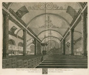 West view of the interior of St Paul