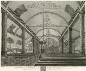West view of the interior of St Paul
