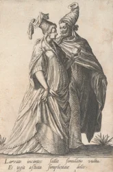 Promenading Couple, from the Masquerades