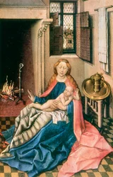 Madonna and Child Before a Fireplace, 1430s
