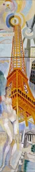 The City of Paris, the Woman and the Eiffel Tower
