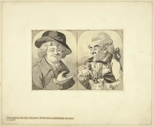 Two Bust-length Caricatures