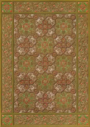 An Embossed Leather Panel by Habenicht, Vienna, 1863
