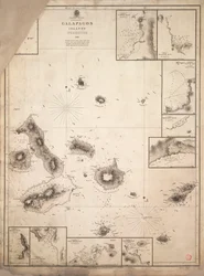 Chart of Galapagos Islands Surveyed During Voyage of HMS 