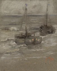 Fishing Boats at Anchor