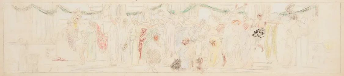 Study for a Procession, “Vintage Festival,” Mendelssohn Glee Club, New York, NY