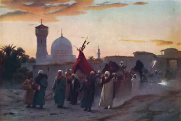 A Wedding Procession at Menzala: The Home-Coming of the Bride, 1880