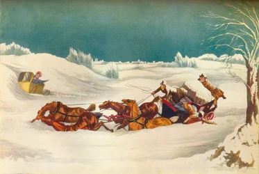 The Liverpool Mail Near St. Albans, c19th century