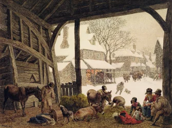 A Village Snow Scene, 1819