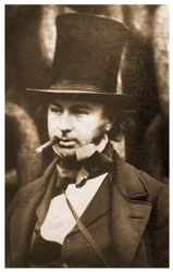 Portrait of Isambard Kingdom Brunel by the launching chains of the SS Great Eastern