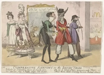 Caricature of the Dandies in Bath