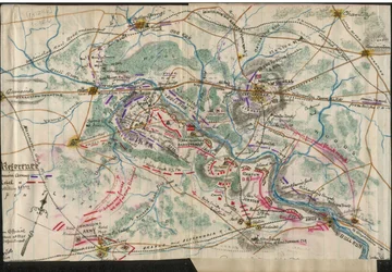 Map of the First Battle of Bull Run