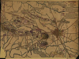 Gettysburg Third day - Position of troops