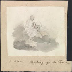 A Man Making his Turban