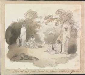 Travellers just Come to their Resting Ground
