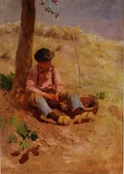 Field Worker Resting