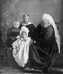 Queen Victoria with the Children of the Duke and Duchess of York, 1901