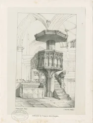 Wolverhampton - Pulpit in St. Peter