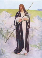 The good shepherd, from The Bible Picture Book published by Thomas Nelson, c.1950