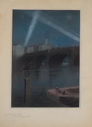Search Lights over The Mansion House