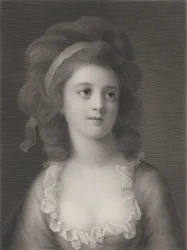 Half-length portrait of Sophie or Apollonia Helena Potocka as a young girl
