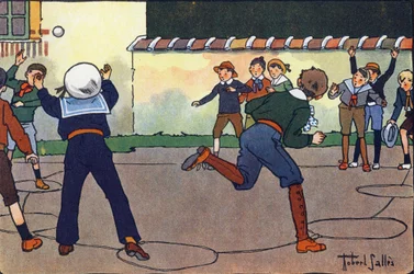 The ball at the camp