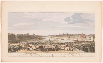 View of the Pont Neuf over the Seine in Paris, Looking Towards the Pont Royal