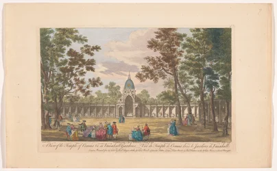 View of the Temple of Comus in Vauxhall Gardens, London
