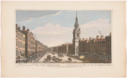View of the Church of St. Mary-le-Bow on Cheapside, London