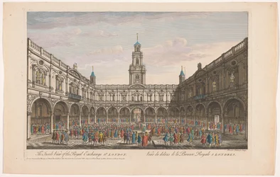View of the Interior of the Royal Exchange in London (series title: London)