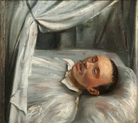 Poet Mikhail Lermontov on the Deathbed