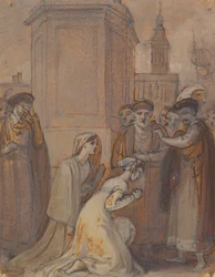 Isabella and Mariana Kneeling Before the Duke