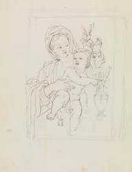 Study of a Woman and Child