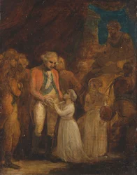 The Two Sons of Tipu Sahib, Sultan of Mysore, Being Handed over as Hostages to General Cornwallis