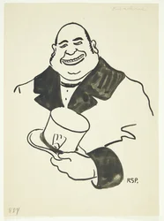 Portrait of a Man with a High Hat in One Hand