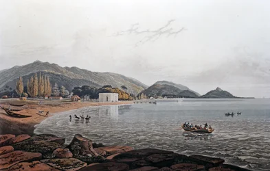 View of the North Beach from the Counsel House, Prince of Wales Island, c.1820