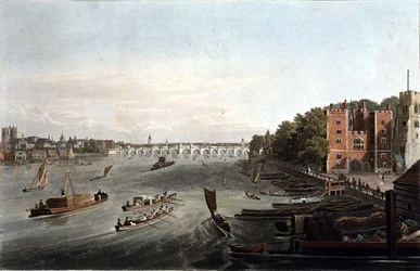 A View of Westminster Bridge and Lambeth Palace, pub. 1820 by Colnaghi & Co.