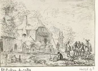 Soldiers by Two Carts