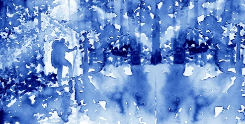 Blue Forest Hiker